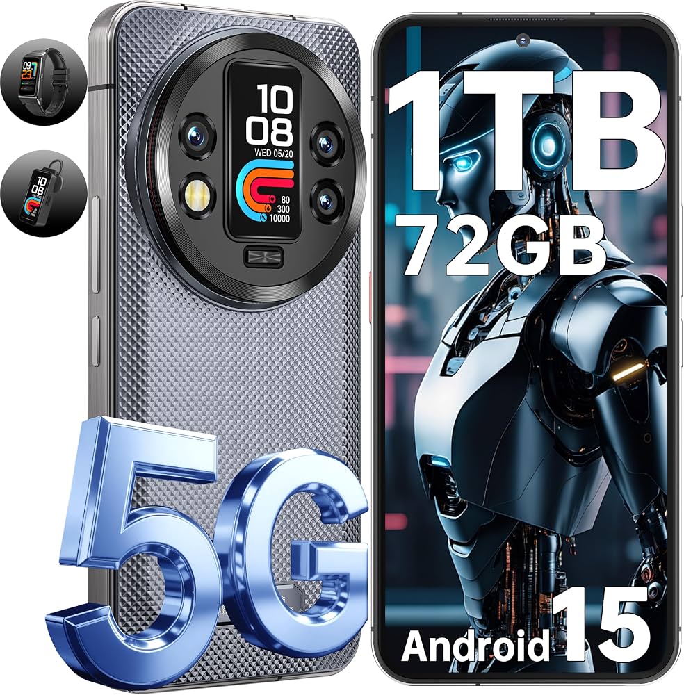 OUKITEL WP200 Pro 5G Rugged SmartPhone with SmartWatch, 72GB RAM+